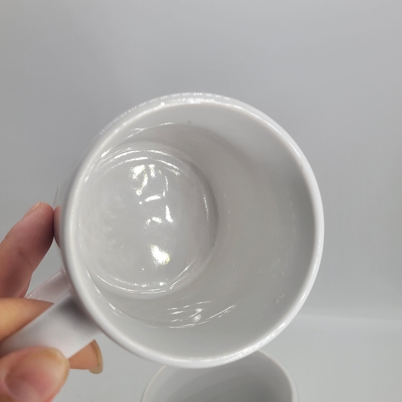 Lot of 2 Mugs Peanuts 2016 Worldwide LLC Multicolor Solid White 16 oz - Picture 5 of 9